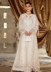 Qalamkar Chiffons – Roise (Ivory White)