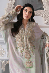 3 Piece Embroidered Chiffon Suit | BD-3005