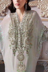 3 Piece Embroidered Chiffon Suit | BD-3005