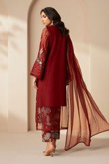 3 Piece Embroidered Lawn Suit - DS-2607