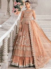 Maria B Mbroidered BD-2804 (Peach)