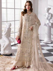 Maria B Mbroidered BD-3007 (Ivory Beige)