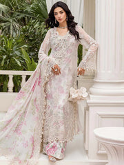 Maria B Chiffon - MPC 101 (Soft Pink White)