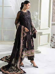 Maria B Chiffon - MPC 104 (Black Rose)