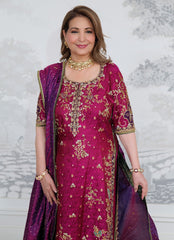 Farah Talib Aziz – Bita Magenta Kurta (Magenta & Purple)