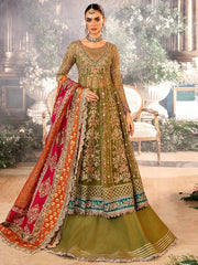 Maria B Mbroidered BD-2906 (Olive Green)