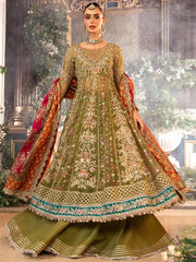 Maria B Mbroidered BD-2906 (Olive Green)
