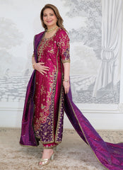 Farah Talib Aziz – Bita Magenta Kurta (Magenta & Purple)