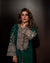 Luxury Green 3-Piece Handworked Dress
