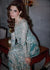Ferozeah Blue Handworked 3-Piece Silk Ensemble