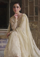 Qalamkar Chiffons – Heela (Light Gold)