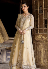 Qalamkar Chiffons – Heela (Light Gold)